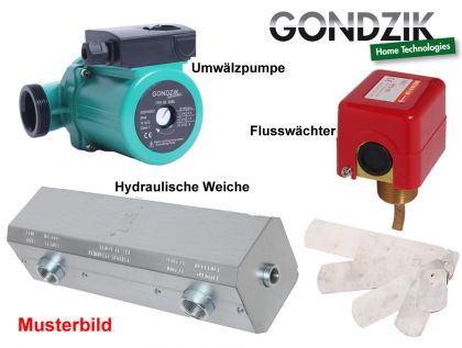 Hydraulische Weiche als Set mit Pumpe und Flusswchter fr MD20D