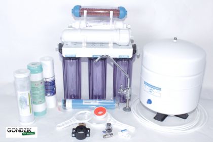 6 Stufige Osmoseanlage mit Keramikkugelfilter K200L3T-06